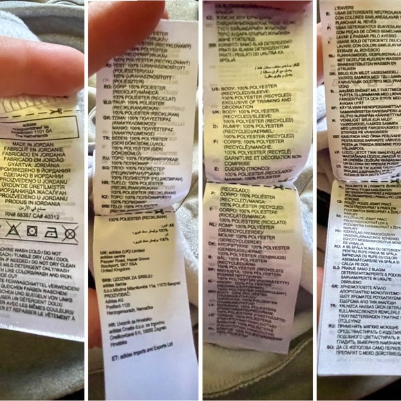 NWOT Adidas AeroReady Unisex Hoodie 3XL Training Grey Colorblock - Picture 8 of 9